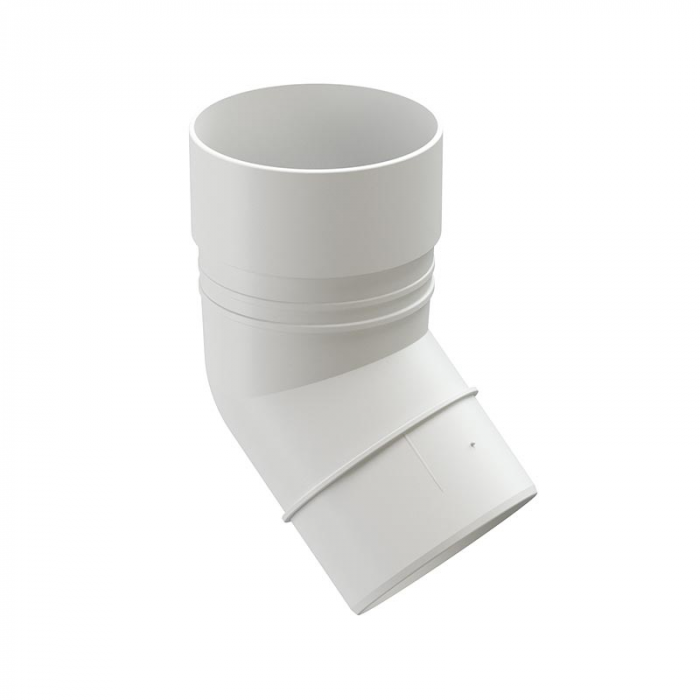 Колено трубы 45 градусов DOCKE LUX, пломбир