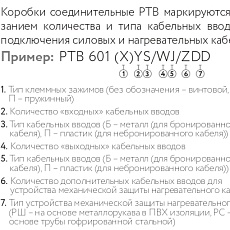 Коробка соединительная РТВ 601 1П/1П